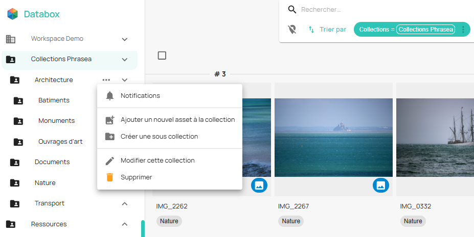 COllections hiérarchiques
